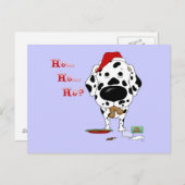 Dalmatian Christmas Feestdagenkaart (Voorkant / Achterkant)