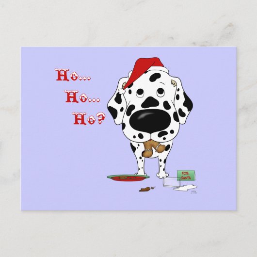 Dalmatian Christmas Feestdagenkaart (Voorkant)