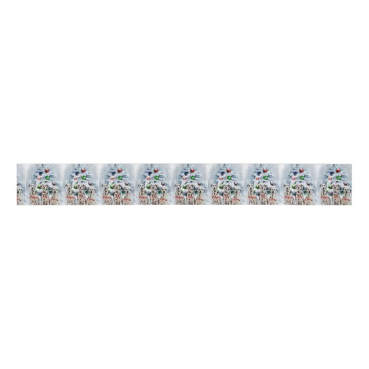 Dalmatian Christmas Grosgrain Lint (Voorkant)