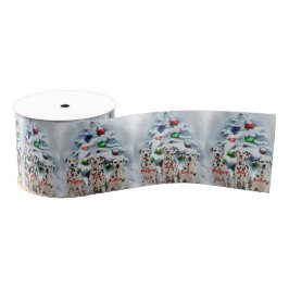 Dalmatian Christmas Grosgrain Lint