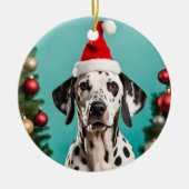 Dalmatian Christmas Keramisch Ornament (Voorkant)