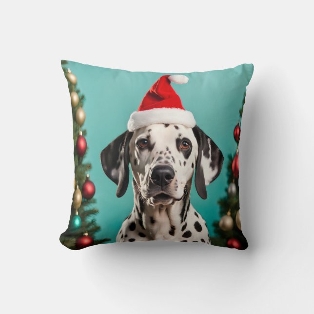 Dalmatian Christmas Kussen (Voorkant)