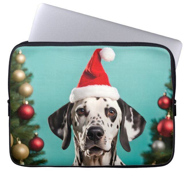 Dalmatian Christmas Laptop Sleeve (Voorkant)