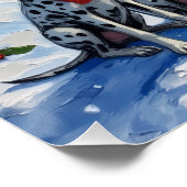 Dalmatian Christmas Lighthouse Holiday Perfect Poster (Hoek)