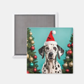 Dalmatian Christmas Magneet (Voorkant / Achterkant)