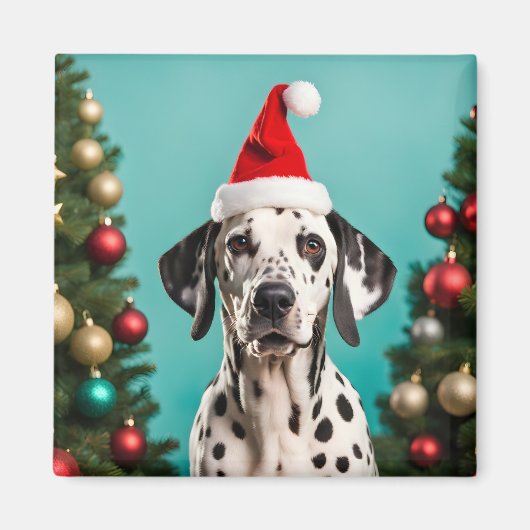 Dalmatian Christmas Magneet (Voorkant)