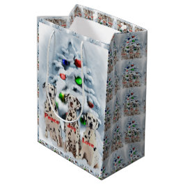 Dalmatian Christmas Medium Cadeauzakje