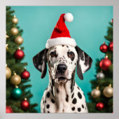 Dalmatian Christmas Poster (Voorkant)