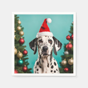 Dalmatian Christmas Servet