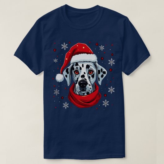 Dalmatian Christmas T-shirt (Design voorkant)