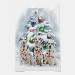 Dalmatian Christmas Theedoek