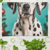 Dalmatian Christmas Theedoek (Gevouwen)
