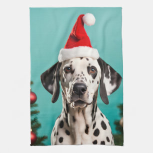 Dalmatian Christmas Theedoek