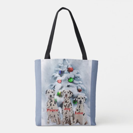 Dalmatian Christmas Tote Bag (Achterkant)