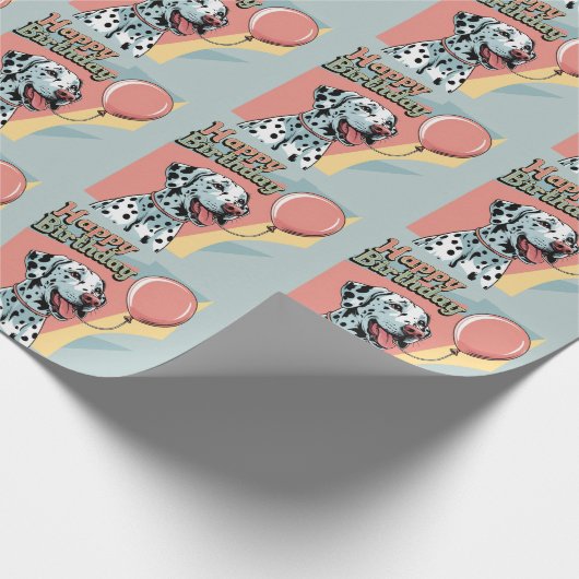 Dalmatian Colorful Cadeaupapier (Hoek)