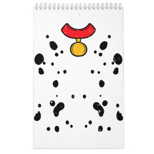 Dalmatian Costume Funny Halloween Puppy Dog Mannen Kalender