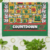 Dalmatian Countdown Kerst Adventkalender Hond Theedoek (Gevouwen)