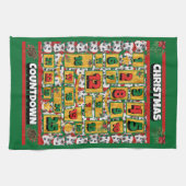 Dalmatian Counterdown Kerstmis Advent Calendar Dog Theedoek (Horizontaal)