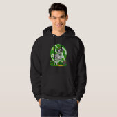 Dalmatian Cute Leprechaun Dog St Patricks Day Hoodie (Voorkant volledig)