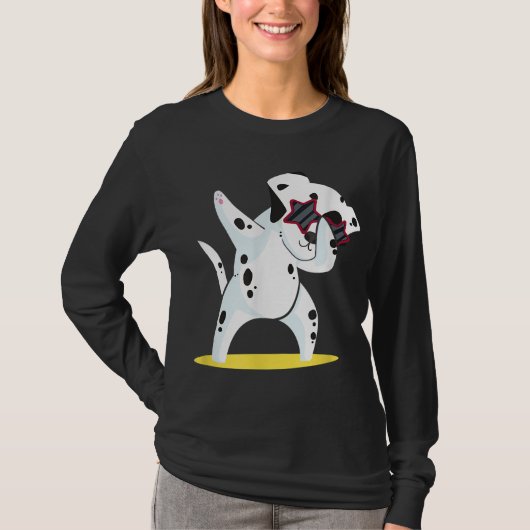Dalmatian Dabbing I Dab Dog Dance I Funny Dalmatio T-shirt (Voorkant)