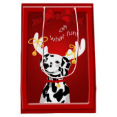 Dalmatian Deer Dog Fun MGB Medium Cadeauzakje (Achterkant)