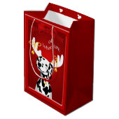 Dalmatian Deer Dog Fun MGB Medium Cadeauzakje (Achterkant Gekanteld)