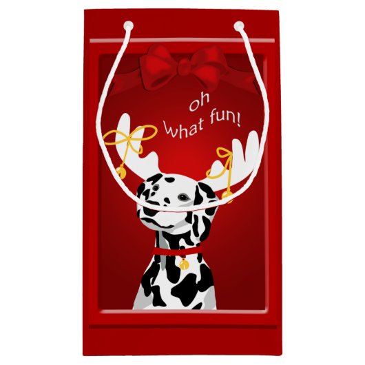 Dalmatian Deer Dog Fun SGB Klein Cadeauzakje (Achterkant)