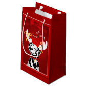Dalmatian Deer Dog Fun SGB Klein Cadeauzakje (Achterkant Gekanteld)