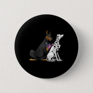 Dalmatian Doberman Dog Cool Tattoo Artiest Gifts T Ronde Button 5,7 Cm