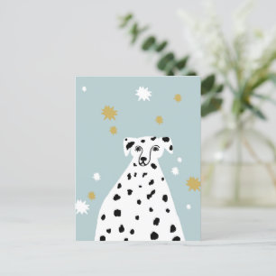 Dalmatian Dog Abstracte illustratie kunst Briefkaart