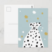 Dalmatian Dog Abstracte illustratie kunst Briefkaart (Voorkant / Achterkant)