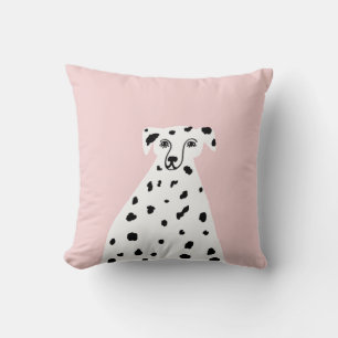 Dalmatian Dog Abstracte illustratie Roze Kussen