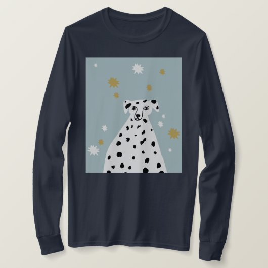 Dalmatian Dog Abstracte illustratie T-shirt (Design voorkant)