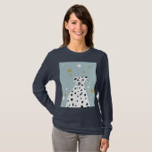 Dalmatian Dog Abstracte illustratie T-shirt (Voorkant volledig)