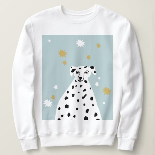 Dalmatian Dog Abstracte illustratie Trui (Design voorkant)