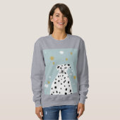 Dalmatian Dog Abstracte illustratie Trui (Voorkant volledig)