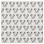 Dalmatian Dog Art Fabric Stof (Swatch)