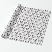 Dalmatian Dog Art Gift Wrapping Paper Cadeaupapier (Uitgerold)