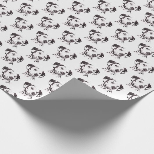 Dalmatian Dog Art Gift Wrapping Paper Cadeaupapier (Hoek)