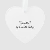 Dalmatian Dog Art Heart Ornament (achterkant)