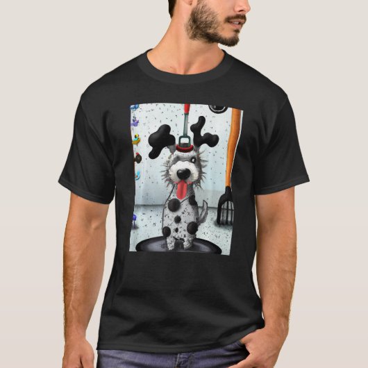 Dalmatian dog artwork puppy t-shirt (Voorkant)