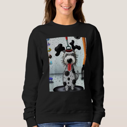 Dalmatian dog artwork puppy trui (Voorkant)