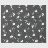 Dalmatian Dog Baby shower Puppy Grey Cadeaupapier (Vlak)