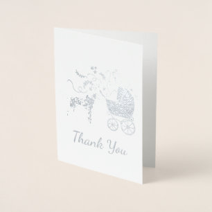 Dalmatian Dog Baby shower Puppy Grey Folie Kaarten