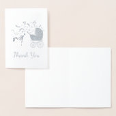 Dalmatian Dog Baby shower Puppy Grey Folie Kaarten (Display)