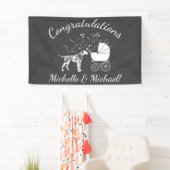 Dalmatian Dog Baby shower Puppy Grey Spandoek (Insitu)