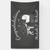 Dalmatian Dog Baby shower Puppy Grey Spandoek (Verticaal)