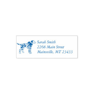 Dalmatian Dog Baby shower Puppy Pink Girl Zelfinktende Stempel