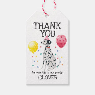 Dalmatian Dog Birthday Hartelijk dank voor het Lab Cadeaulabel