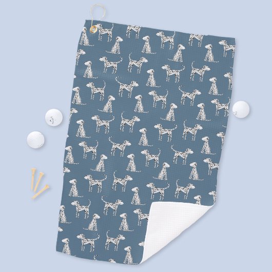 Dalmatian Dog Blauwgroen Groen Golfhanddoek